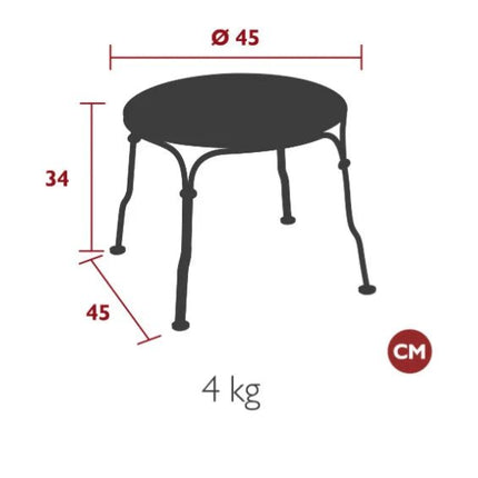 1900 Low Table Ø 45 cm - hospitality
