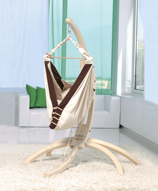 2-in-1 Baby Hammock with Wooden Stand & Inlay | CWDH Ireland