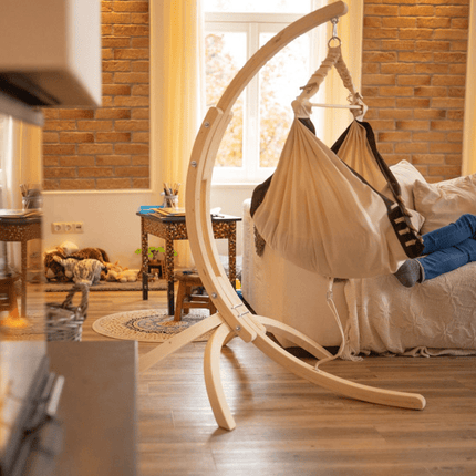 2-in-1 Baby Hammock with Wooden Stand & Inlay – photo 8