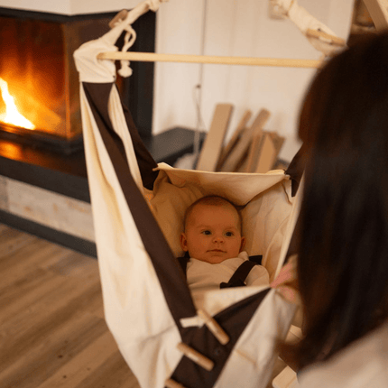 2-in-1 Baby Hammock with Wooden Stand & Inlay – photo 5