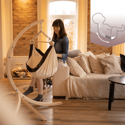 2-in-1 Baby Hammock with Wooden Stand & Inlay – photo 2
