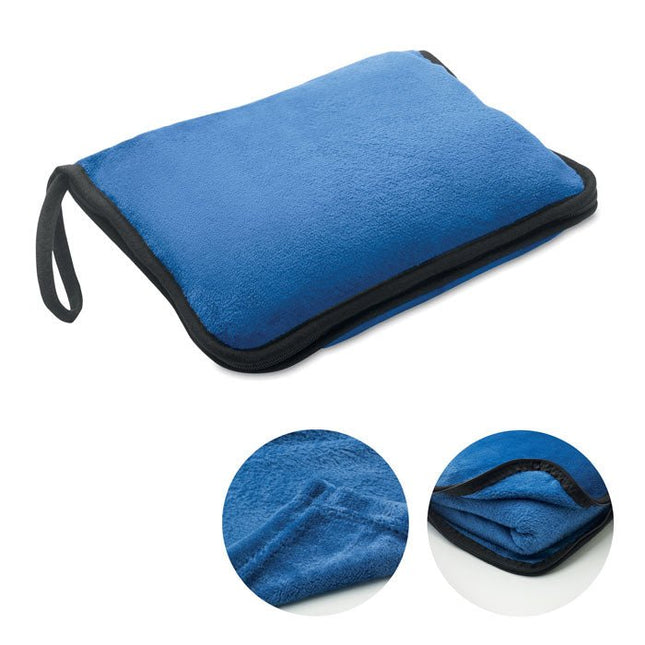 2-in-1 Travel Blanket & Pillow with Carry Strap - CWDH