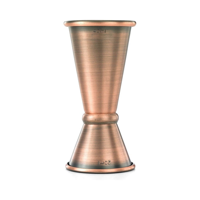 20 ml. x 40 ml. Japanese Style Jigger, Antique Copper - hospitality