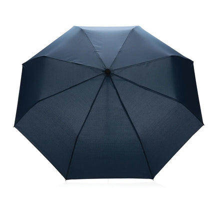 20.5" Impact AWARE™ RPET 190T Pongee bamboo mini umbrella - hospitality