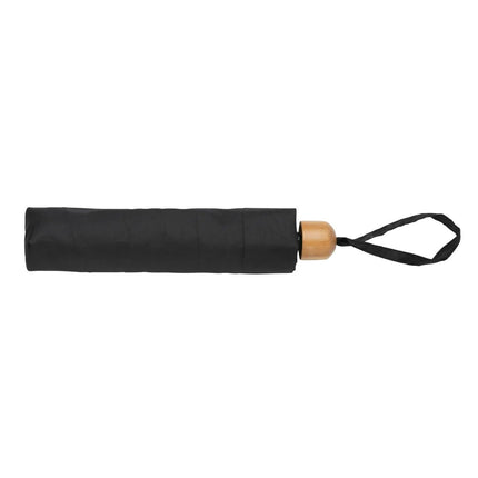 20.5" Impact AWARE™ RPET 190T Pongee bamboo mini umbrella - hospitality