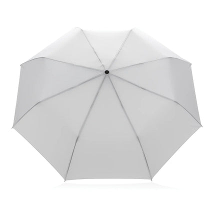 20.5" Impact AWARE™ RPET 190T Pongee bamboo mini umbrella - hospitality
