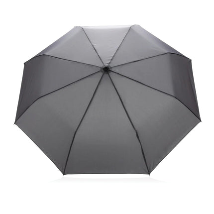 20.5" Impact AWARE™ RPET 190T Pongee bamboo mini umbrella - hospitality