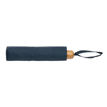 20.5" Impact AWARE™ RPET 190T Pongee bamboo mini umbrella - hospitality