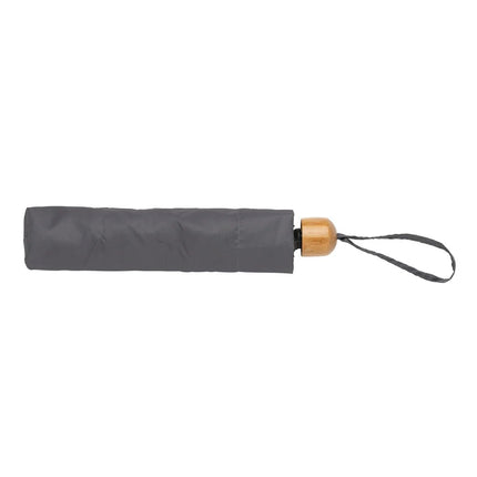 20.5" Impact AWARE™ RPET 190T Pongee bamboo mini umbrella - hospitality