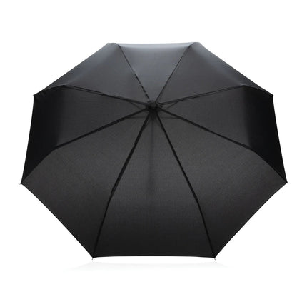 20.5" Impact AWARE™ RPET 190T Pongee bamboo mini umbrella - hospitality