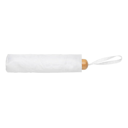 20.5" Impact AWARE™ RPET 190T Pongee bamboo mini umbrella - hospitality