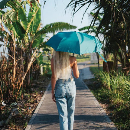 21" Impact AWARE™ 190T mini auto open umbrella - hospitality