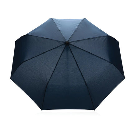 21" Impact AWARE™ RPET 190T bamboo auto open/close umbrella - hospitality