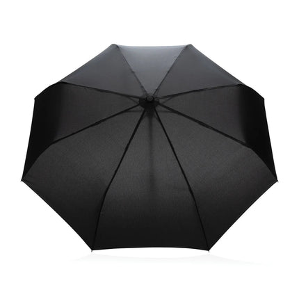 21" Impact AWARE™ RPET 190T bamboo auto open/close umbrella - hospitality