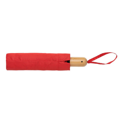21" Impact AWARE™ RPET 190T bamboo auto open/close umbrella - hospitality