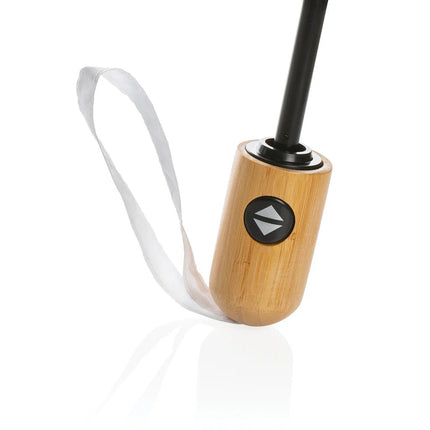 21" Impact AWARE™ RPET 190T bamboo auto open/close umbrella - hospitality