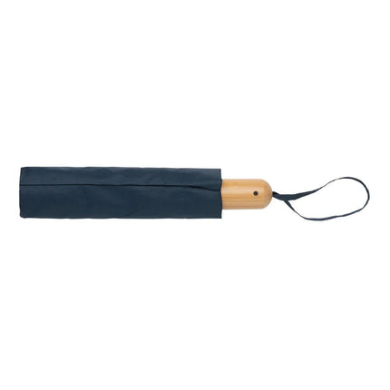21" Impact AWARE™ RPET 190T bamboo auto open/close umbrella - hospitality