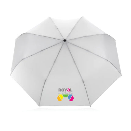 21" Impact AWARE™ RPET 190T bamboo auto open/close umbrella - hospitality