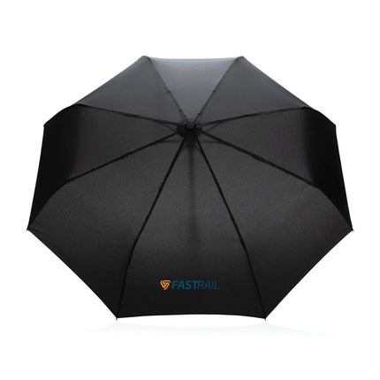 21" Impact AWARE™ RPET 190T bamboo auto open/close umbrella - hospitality