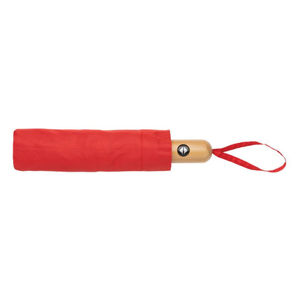 21" Impact AWARE™ RPET 190T bamboo auto open/close umbrella - hospitality