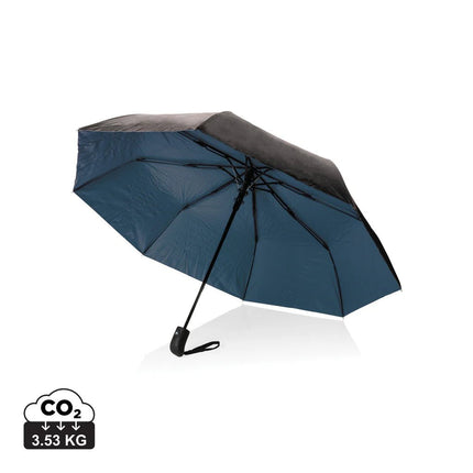 21" Impact AWARE™ RPET 190T Pongee dual colour mini umbrella - hospitality