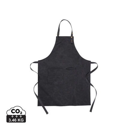 Vinga Apron Tome GRS Recycled Canvas for home and living, featuring durable recycled fabric with adjustable straps and front pocket.