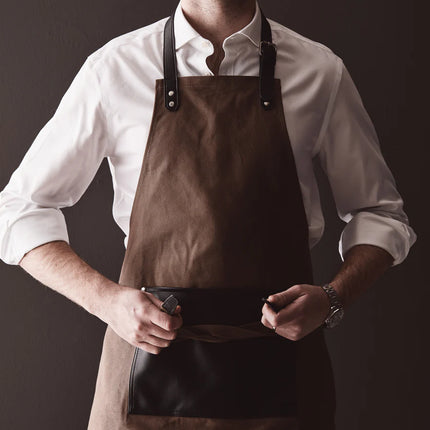 Vinga Casbas Atelier apron for home and living, featuring a stylish fabric design, ideal for cooking or crafting activities.