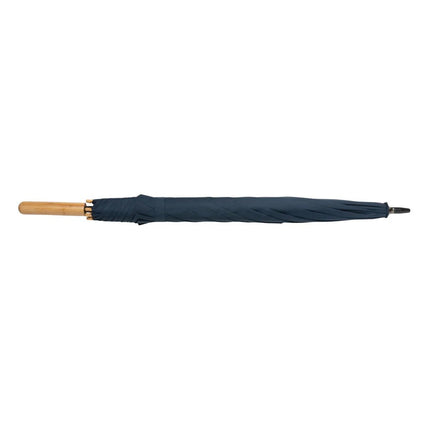 23" Impact AWARE™ RPET 190T auto open bamboo umbrella - hospitality
