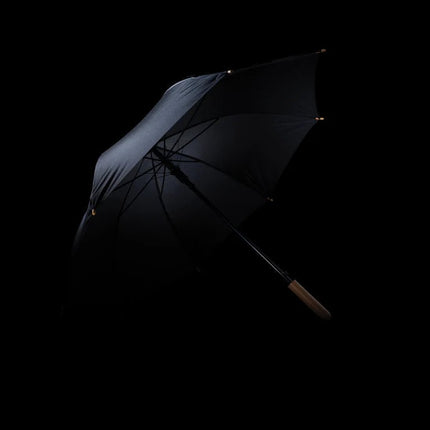 23" Impact AWARE™ RPET 190T auto open bamboo umbrella - hospitality