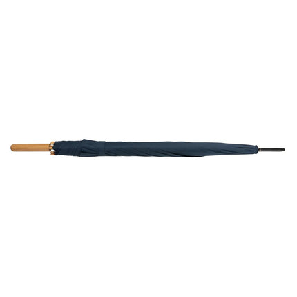 27" Impact AWARE™ RPET 190T auto open bamboo umbrella - hospitality