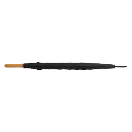 27" Impact AWARE™ RPET 190T auto open bamboo umbrella - hospitality
