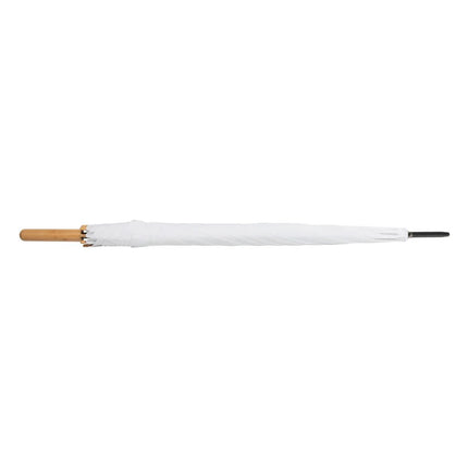 27" Impact AWARE™ RPET 190T auto open bamboo umbrella - hospitality