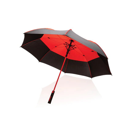 27" Impact AWARE™ RPET 190T auto open stormproof umbrella - hospitality