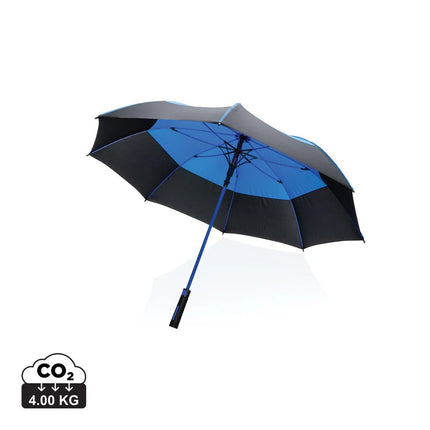 27" Impact AWARE™ RPET 190T auto open stormproof umbrella - hospitality