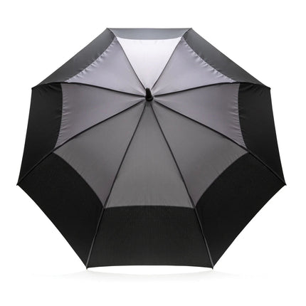27" Impact AWARE™ RPET 190T auto open stormproof umbrella - hospitality