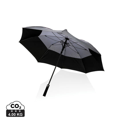 27" Impact AWARE™ RPET 190T auto open stormproof umbrella - hospitality