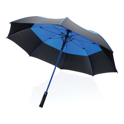 27" Impact AWARE™ RPET 190T auto open stormproof umbrella - hospitality