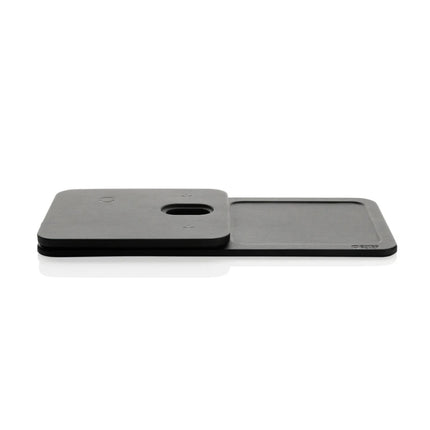 3 in 1 RCS recycled PU wireless charger desk tray - hospitality
