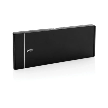 3 in 1 RCS recycled PU wireless charger desk tray - hospitality