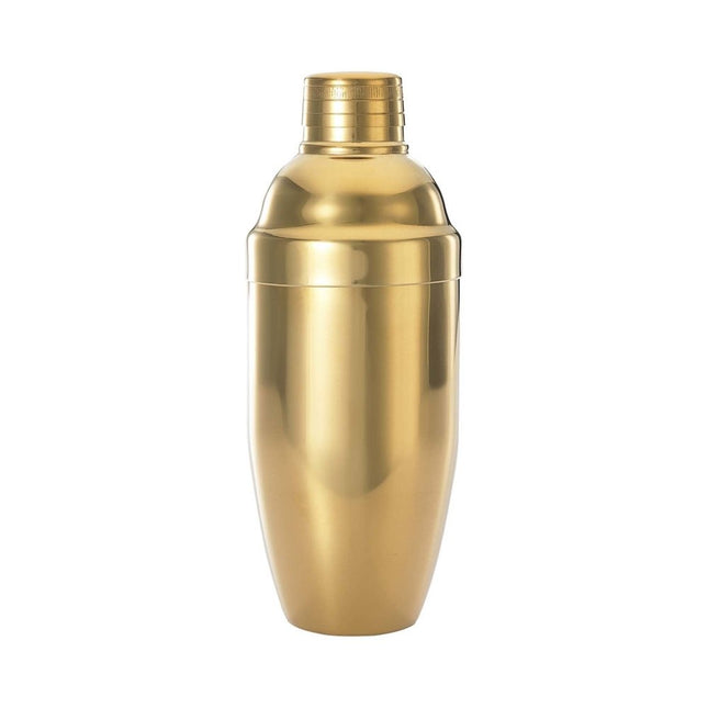 3-Pc Japanese Cocktail Shaker Set, Gold plated - hospitality
