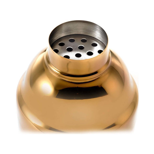 3-Pc Japanese Cocktail Shaker Set, Gold plated - hospitality