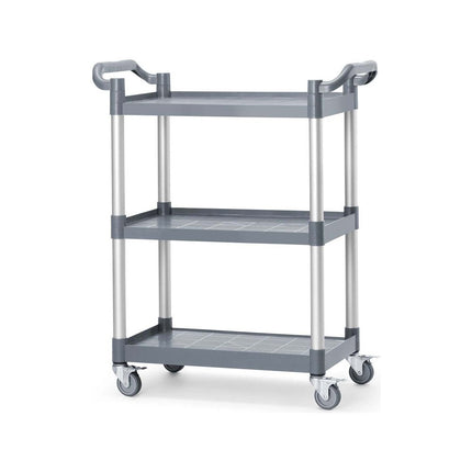3-shelf polypropylene service cart, AmerBox, 800x410x(H)950mm - hospitality