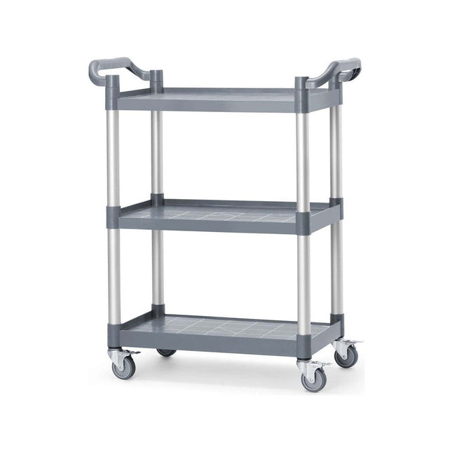 3-shelf polypropylene service cart, AmerBox, 800x410x(H)950mm - hospitality