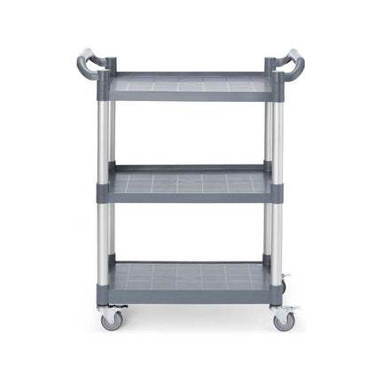 3-shelf polypropylene service cart, AmerBox, 800x410x(H)950mm - hospitality