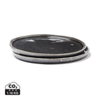 Stoneware / black / 20 x 20 x 1 cm