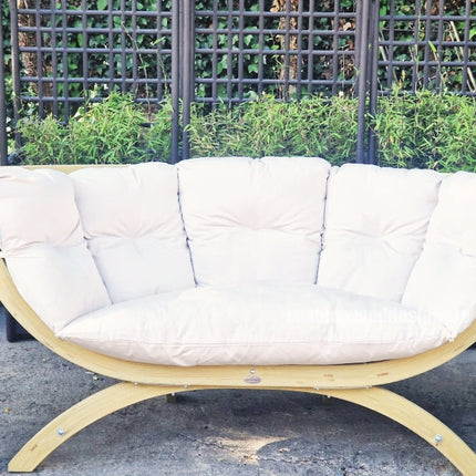 Siena Duo Outdoor Lounge Sofa – FSC Wooden 2-Seater | CWDH Ireland