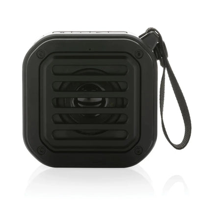 3W RCS recycled plastic wireless sunwave solar speaker - hospitality