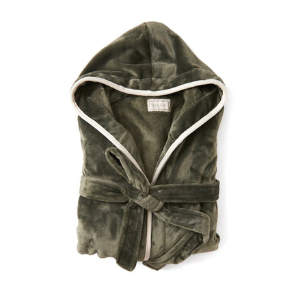 Louis luxury plush GRS RPET robe size S-M - Custom Wood Designs