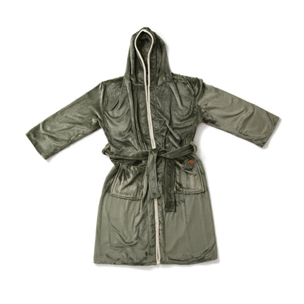 Louis luxury plush GRS RPET robe size S-M - Custom Wood Designs