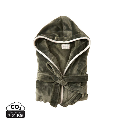 Louis luxury plush GRS RPET robe size S-M - Custom Wood Designs